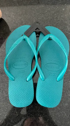 Havaianas 33/34 Verde Água Nova
