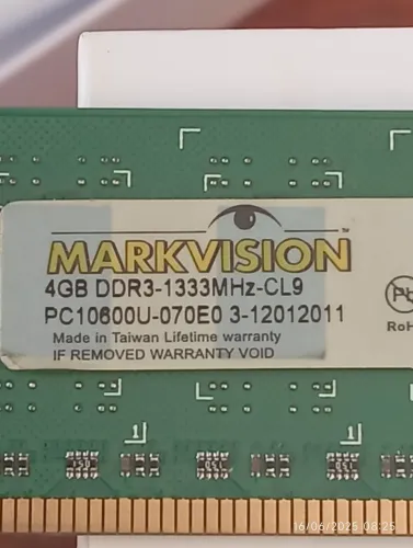  memória ddr3 4 gigas 1333 mhz