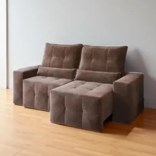 Sofá Retrátil e Reclinável Lisboa Marrom (parcelamos em até 10x sem juros)