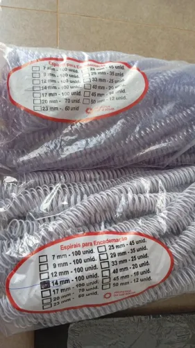 Espiral de varios tamanhos