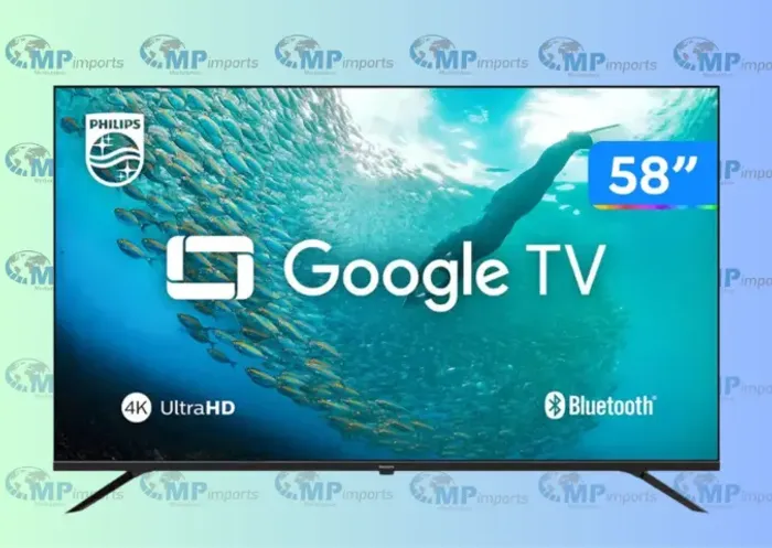 Loja MP Imports: Smart TV 58" 4K UHD LED Philips 58PUG7019/78 Wi-Fi Bluetooth Google 