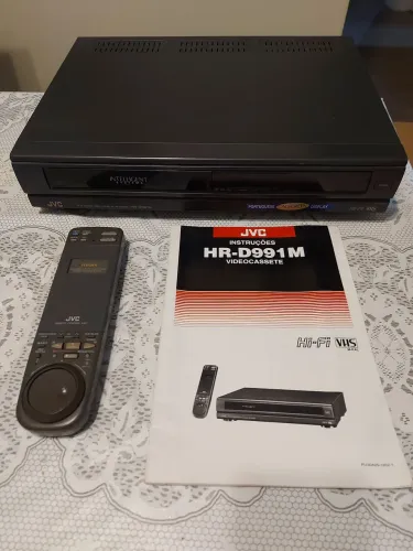 Vídeo Cassete JVC HR-D991M Hi-Fi VHS + Controle + Manual (Para Conserto/Peças)