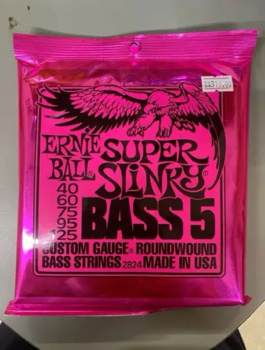 Corda Ernie Ball 040 Super Slinky para Baixo 5 Cordas