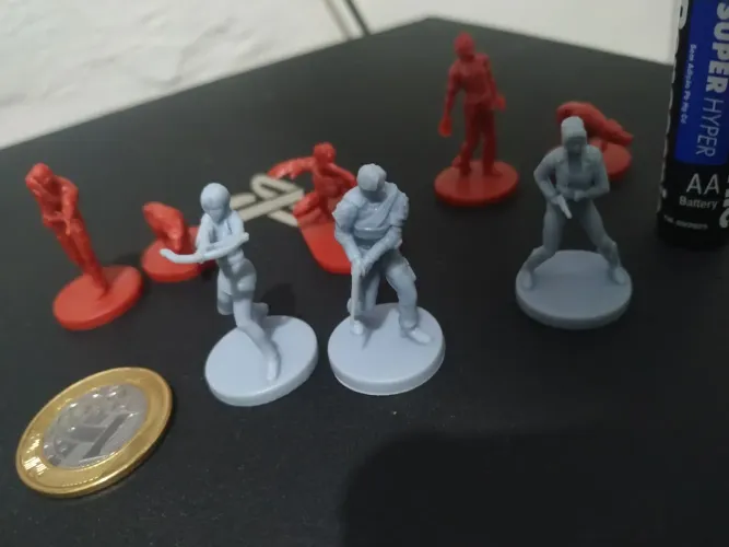Miniaturas de Resident Evil para Jogo de Tabuleiro