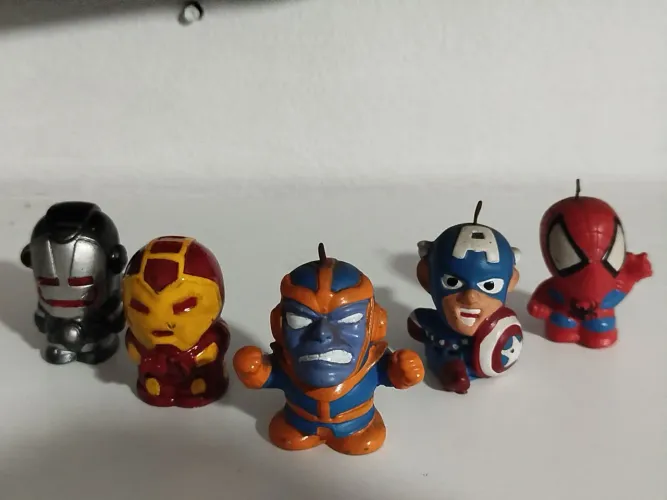Lote 5 Marvel Resina miniatura