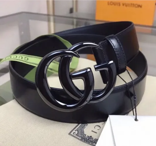 Cinto Gucci GG Marmont Preto Original 