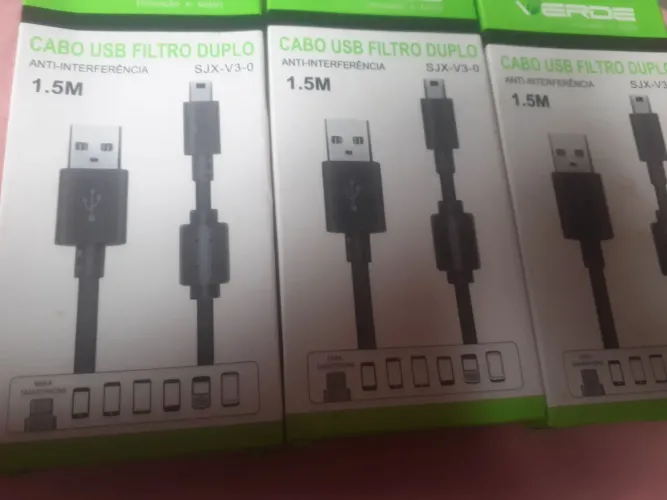 Cabo USB filtro duplo novo na caixa