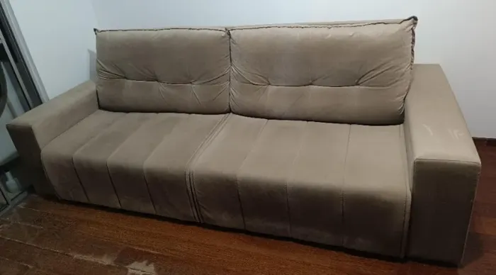 Sofá Retrátil e Reclinável com molas ensacadas 4 lugares