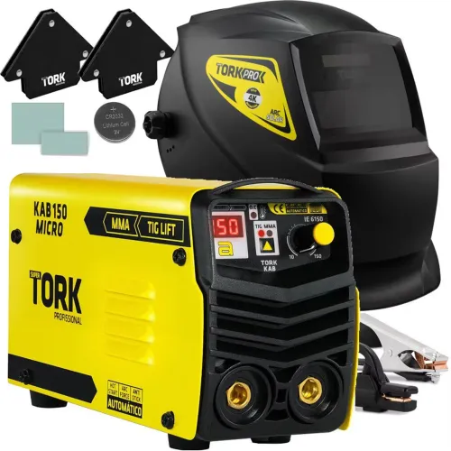 Solda Inversora Nova Caixa Lacrada Tork KAB 150 Micro MMA TIG Lift - Completa!