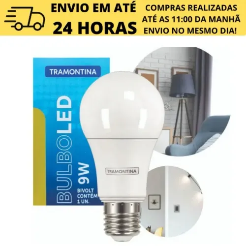 Kit 02 Lampadas Led Bulbo 9w  Luz Branca Frio 6500k Bivolt