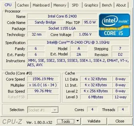 Processador Intel Core i5-2400 3.10GHz