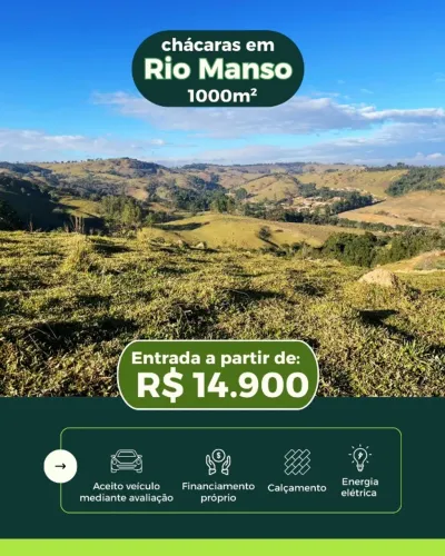 Chácaras à Venda em Rio Manso/MG!