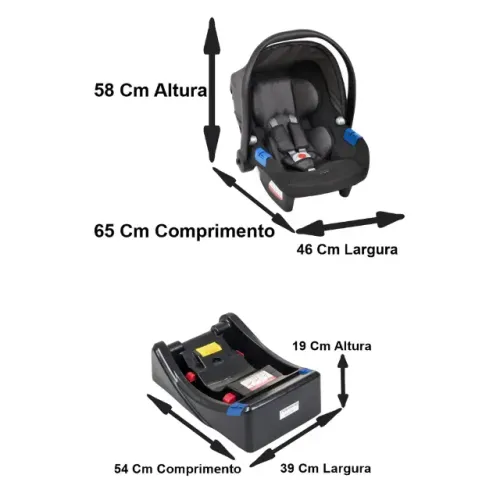 Bebe Conforto Bebe + Base Touring Burigotto Infantil