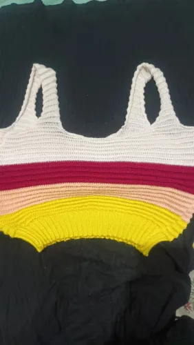 Cropped de crochê 