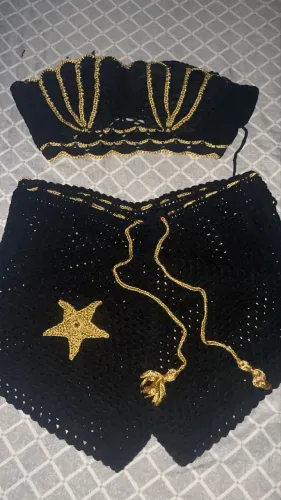 Conjunto de crochê sereia 