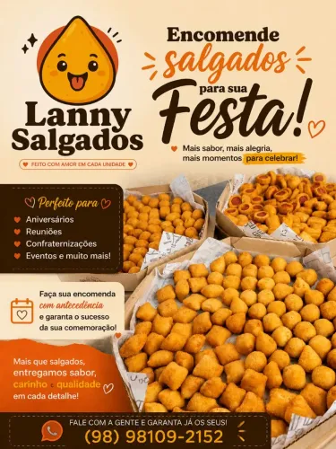 Salgados para festa