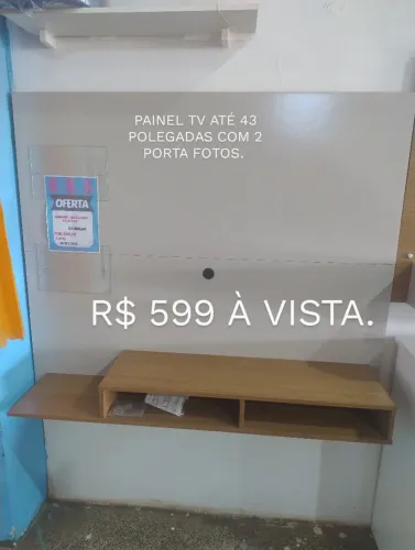 Painel TV até 43 polegadas com 2 porta fotos.