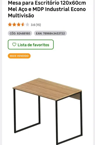 Mesa para computador ou TV