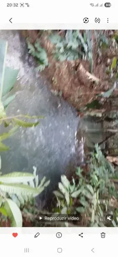 Terreno com igarape fundo só areia 