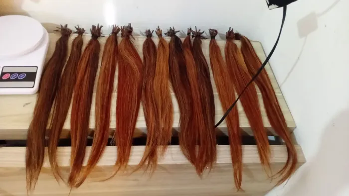 Cabelo 40 cm 300 gramas  claro por apenas 500