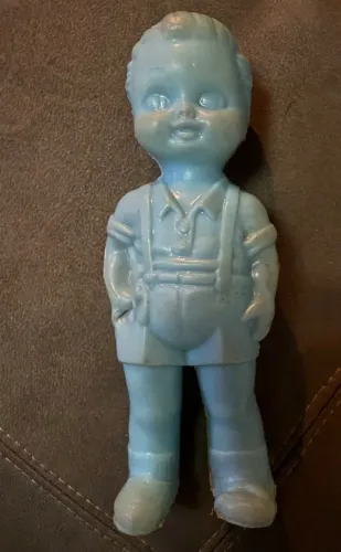 Boneco brinquedo azul bolha anos 70 raro