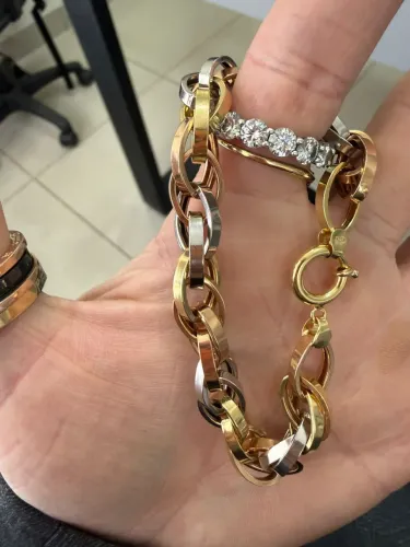 Pulseira 3Ouros ouro 15.20g 18k procedência garantia eterna