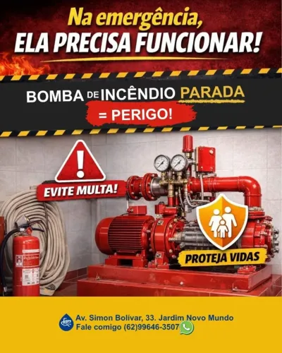 Manutenção - Bomba de incêndio/ d'água