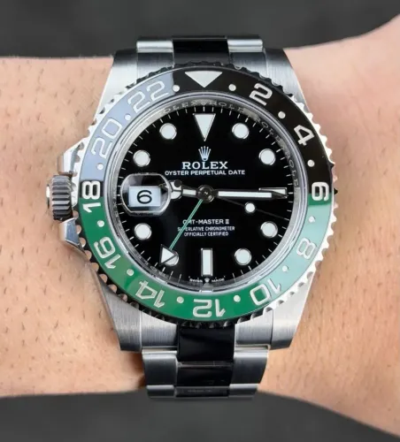 Rolex GMT Master II Sprite<br><br>2022<br>40mm<br>Completo <br><br>**R$ 112.900**