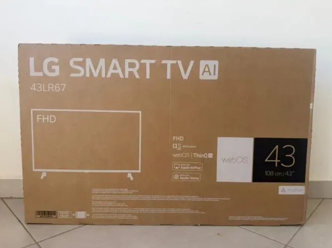 Smart TV LG 43 Polegadas, LED, Full HD, Alexa, 43LR671C0SA - Lacrada e com nota fiscal