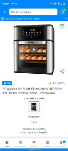 Vendo Forno Elétrico