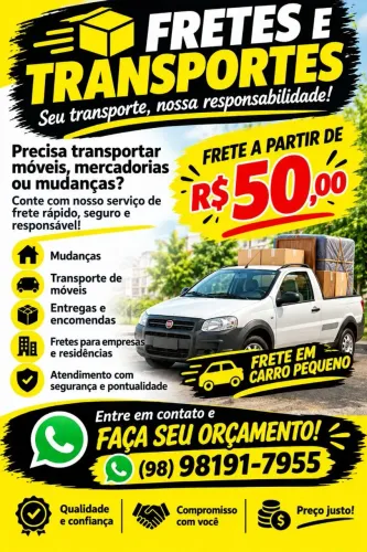 Frete, manda um Zap que eu levo.