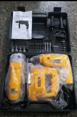 Furadeira Lixadeira Serra Ticotico Kit Completo 220V com Maleta Profissional 