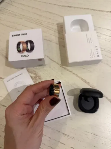 Smart Ring HALO R02 Rose Gold Tam. 7 + Estojo de Carregamento