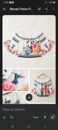 Blusa feminina estilo cigana (ombro a ombro).