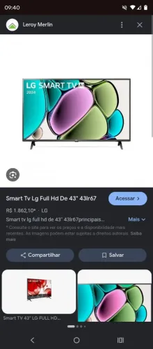 Tv 43 LG 1.200
