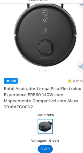 Vendo aspirador robô da eletrolux novo