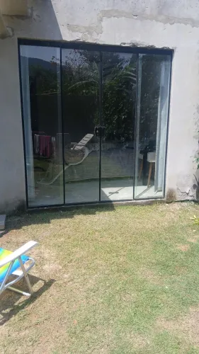 Porta janela blindex