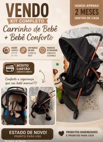 Vendo carrinho e bebê confronto burigotto