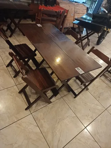 JOGO DE MESA E CADEIRA DE BAR