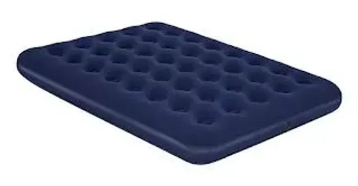 Colchão Camping Casal Inflável 300kg + Bomba De Ar Bestway Cor Azul