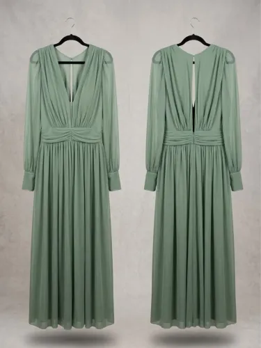 Vestido Longo Verde Oliva G/GG
