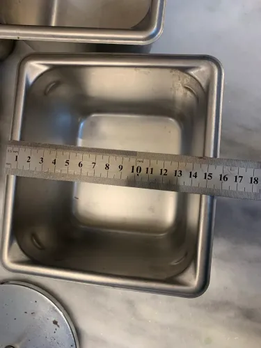 Conjunto de cubas gastronômicas de aço inox Vollrath Super Pan V