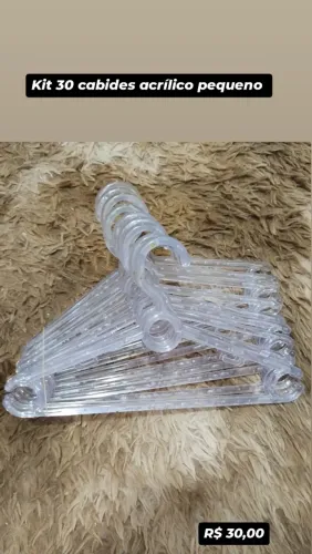 Cabides transparente pequeno 