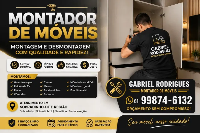 Montador de Móveis em Sobradinho DF | Montagem e Desmontagem