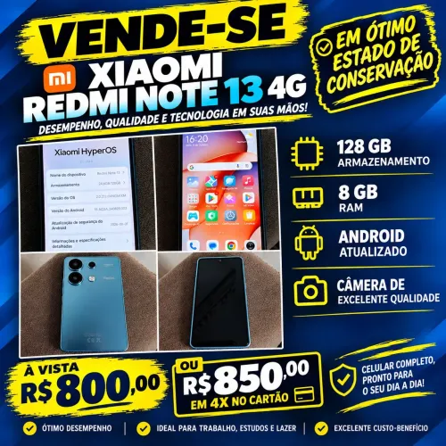 Celular Xiaomi redmi note 13