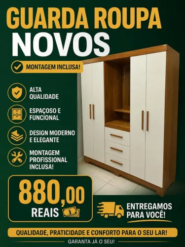 GUARDA ROUPA NOVOS