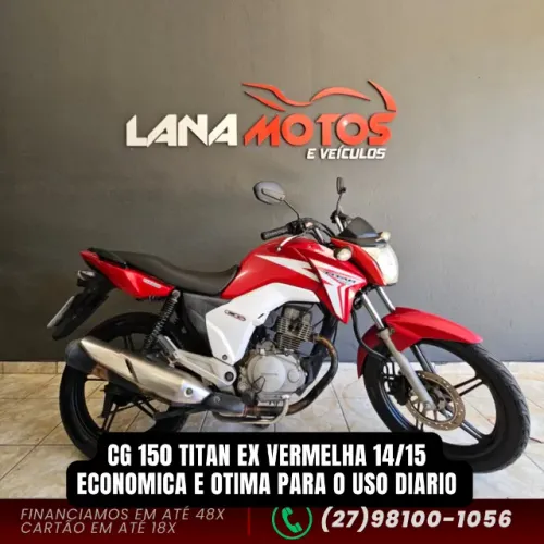 CG 150 TITAN ex vermelha 14/15 - Muito econômica, rodas de liga leve, freio a disco, revis