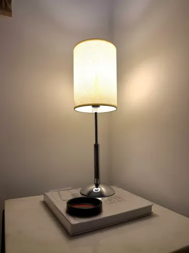 Luminária cromo anos 90