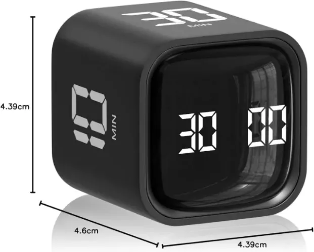 Temporizador Cubo Pomodoro, Temporizador de produtividade de mesa 5/10/30/60 minutos