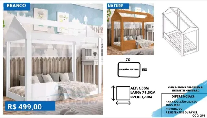 cama de solteiro e casal